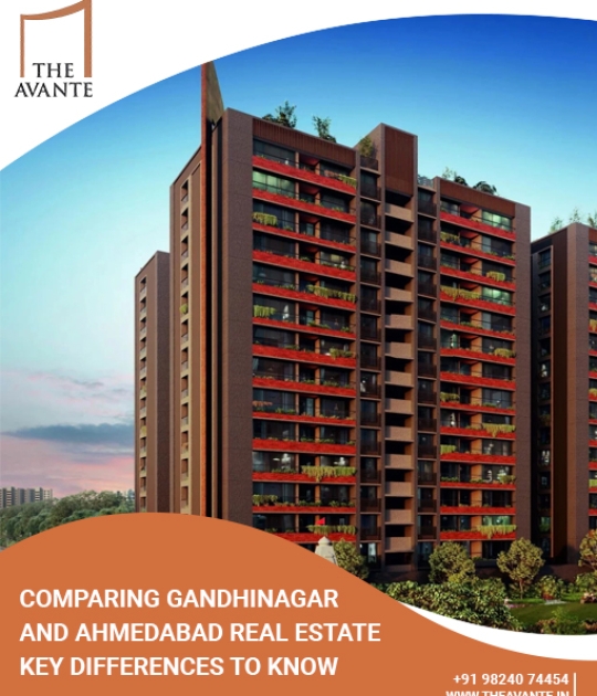 Gandhinagar vs. Ahmedabad Real Estate: Essential Differences & Investment Potential 2bhk 3bhk 4bhk flats apartments sargasan gandhinagar 